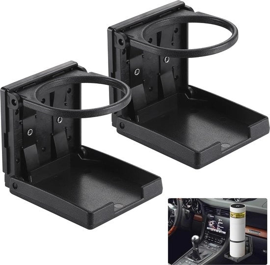 Supporto per bicchieri e bottiglie pieghevole - 2 pezzi Supporto per tazze e bottiglie per auto, furgone e camion