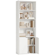 Libreria con ante ¨C Xylo ¨C legno bianco 4 ripiani 59x29x180cm