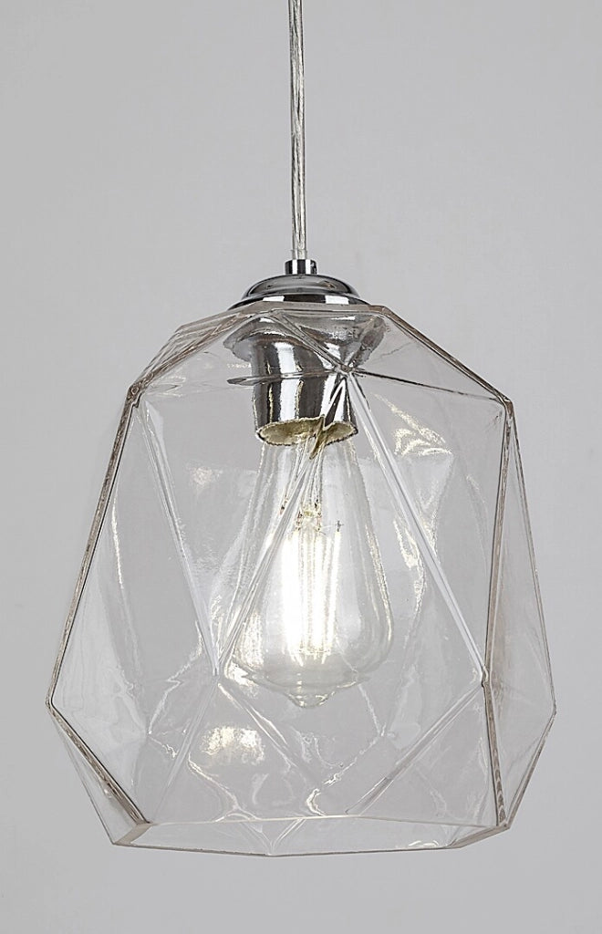 Lampada a sospensione Rabalux Shivani cromata E27 Ø20 cm