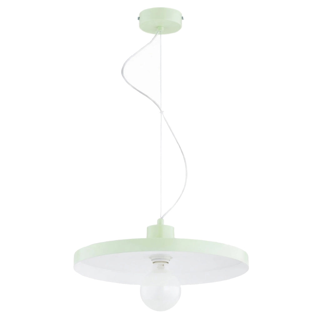 Lampada a sospensione loft verde pastello E27 ETERI Alfa