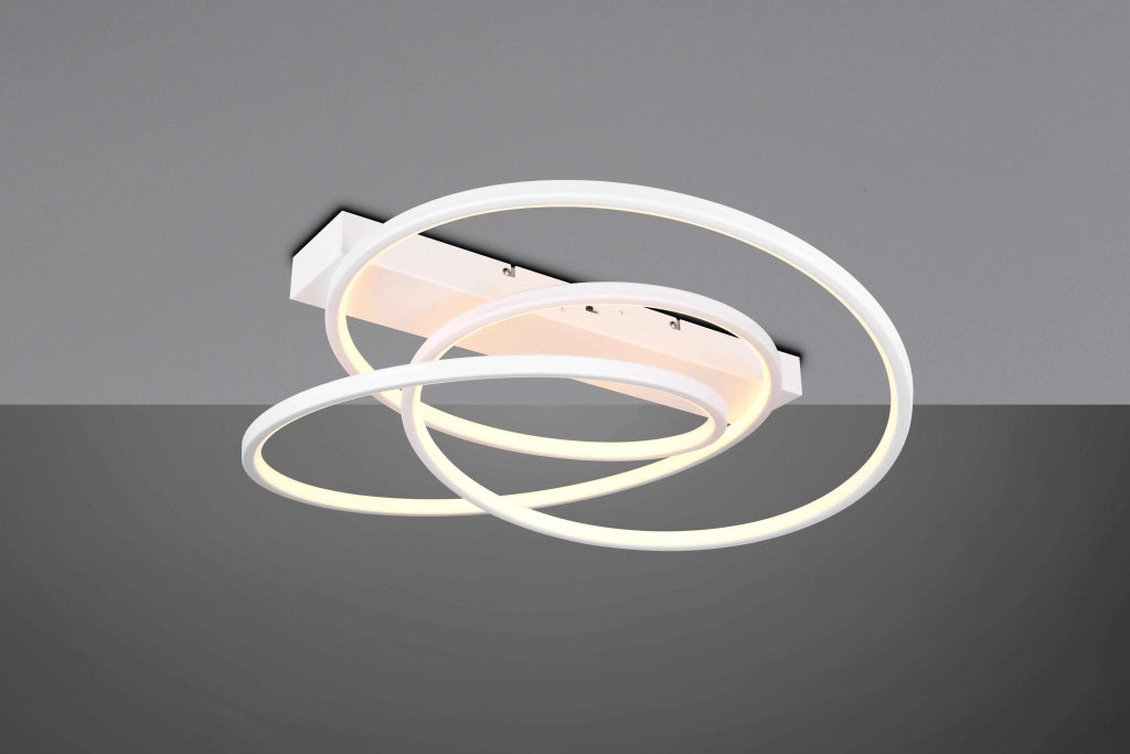 Plafoniera LED, metallo, bianco, D 65 cm, Darvin