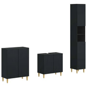 Set di armadietti da bagno in 3 pezzi ARNHEM Nero 3417442
