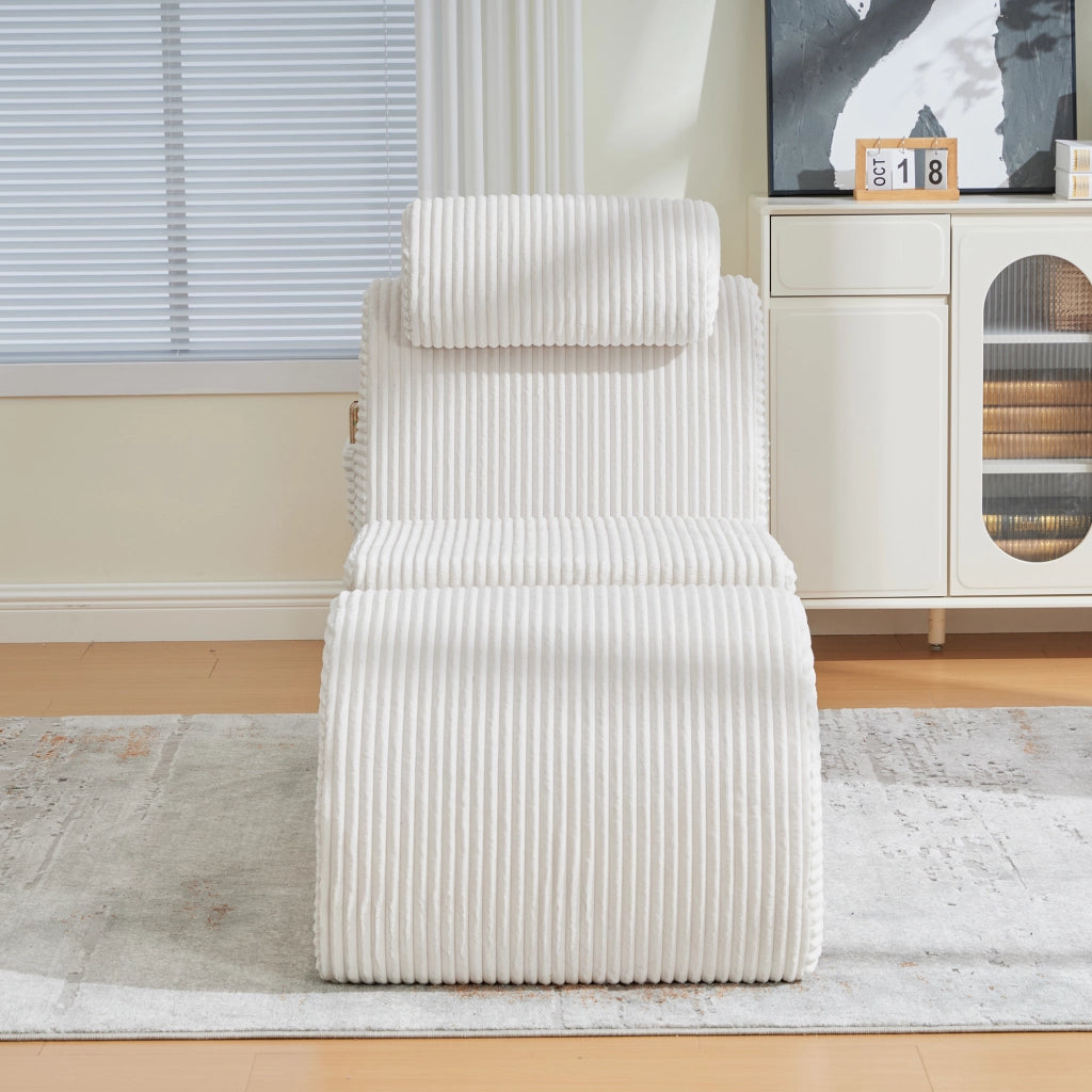 Poltrona Relax Design Ergonomica ¨C MINIMAL ¨C Beige, Tessuto, Cuscino Rimovibile