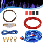 Trade Shop - Set Cavi Per Amplificatori Auto 8ga Cablaggio Amplificatore Subwoofer Audio Amp -