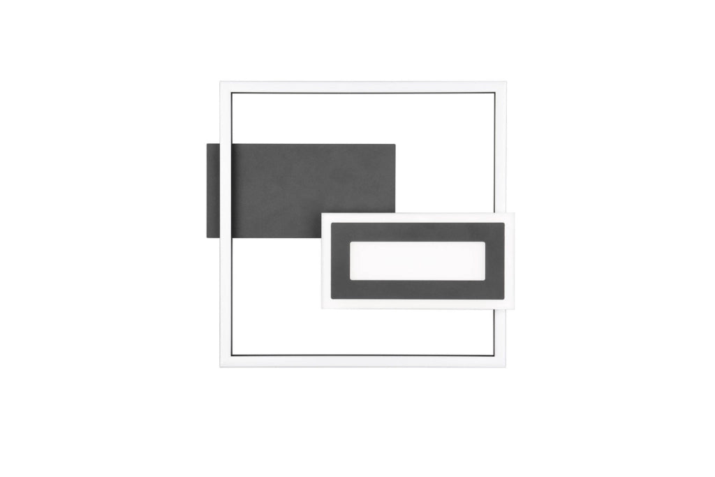 Plafoniera LED SPIRO 22W nera metallo IP20