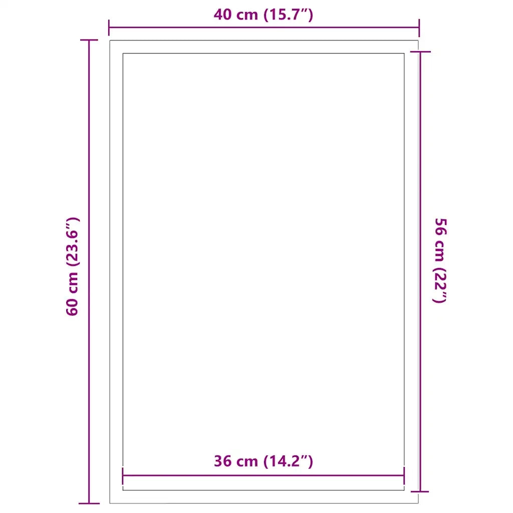 Zerbino Antracite 40x60 cm 4105612
