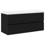 Mobile Lavabo | Armadio per Lavabo da Bagno Rovere Nero 100 x 39 x 62 cm