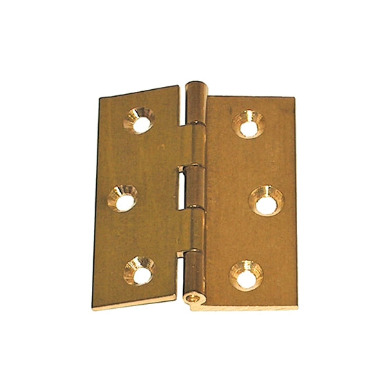 Cerniere fresate a mezzo collo ottone - 35 x 35 mm. - 2 pz.