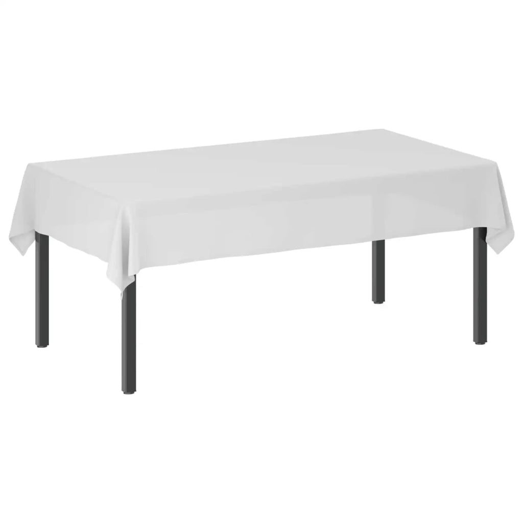 Tovaglia da Tavolo Rettangolare Bianco 110 x 160 cm Poliestere 42039839