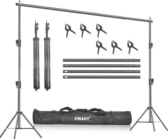 Supporto per Fotografia con Sostegno in Acciaio con Altezza 3m e Larghezza 3m