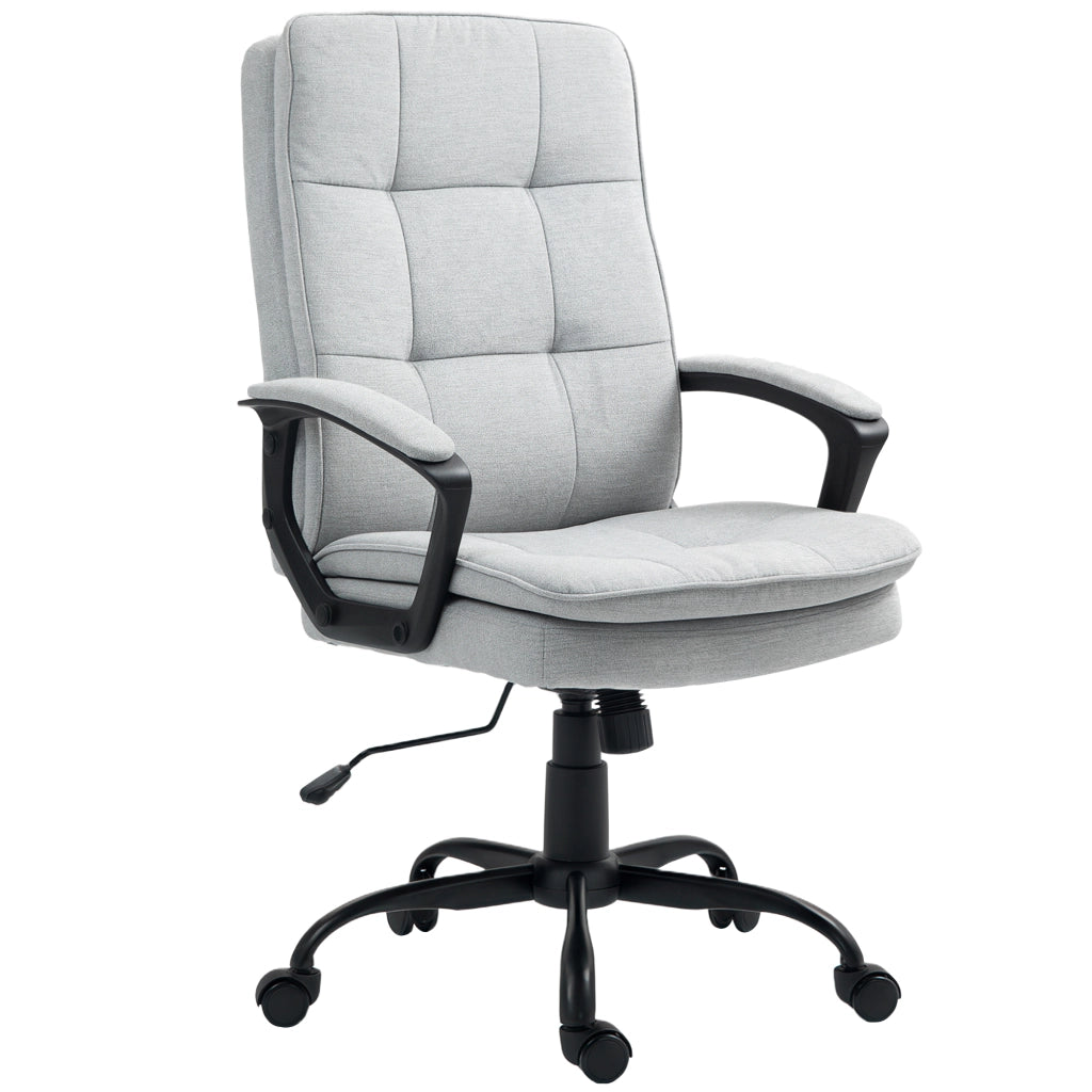 Sedia da Ufficio Ergonomica con Schienale Alto e Dondolo ¨C Minimal ¨C Grigio