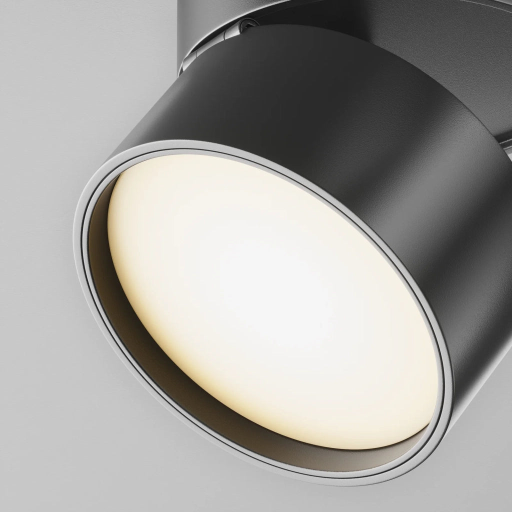 Maytoni Faretto Unity Onda 1 luce LED integrato nero alluminio