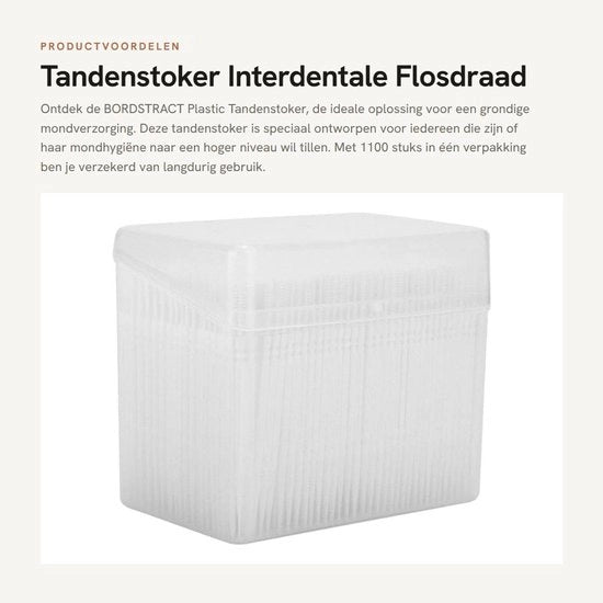 Interdentale Tandenstoker a Doppia Testa con Fili di Acciaio Inox - 1100 Stuks - Interdentale Tandheelkundige Mondverzorging - Wegwerp