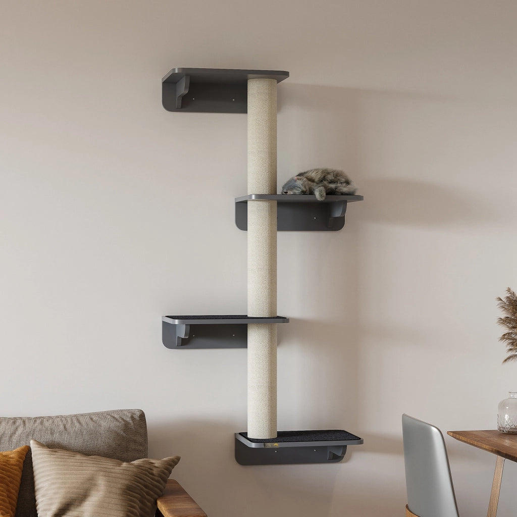 Albero tiragraffi per gatti 4 piani ¨C zephmum ¨C 137cm