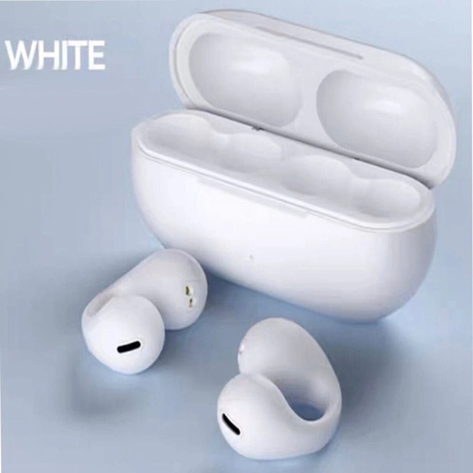 CUFFIE AURICOLARI BLUETOOTH 5.3 TWS ORECCHINO WIRELESS CLIP ORECCHIO SMATPHONE