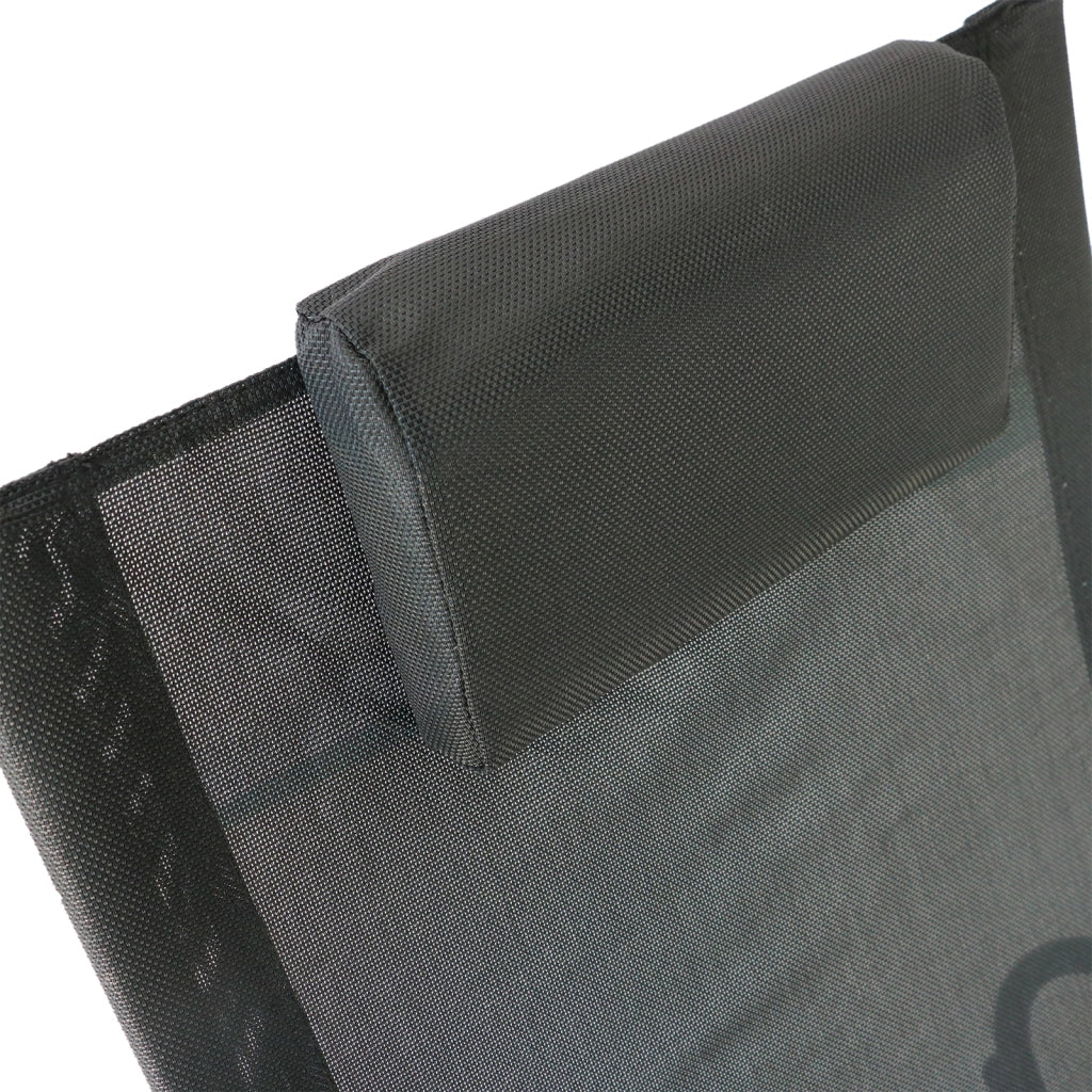 Sdraio da Giardino Zero Gravity con Cuscino ¨C Minimal ¨C 105x62x88cm, Nero