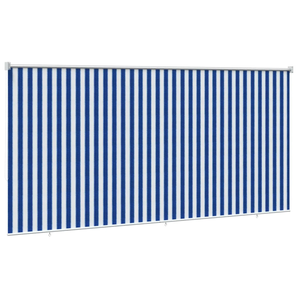 Tenda a Rullo Esterno Blocco UV 90% Strisce Blu e Bianche HDPE 42035983