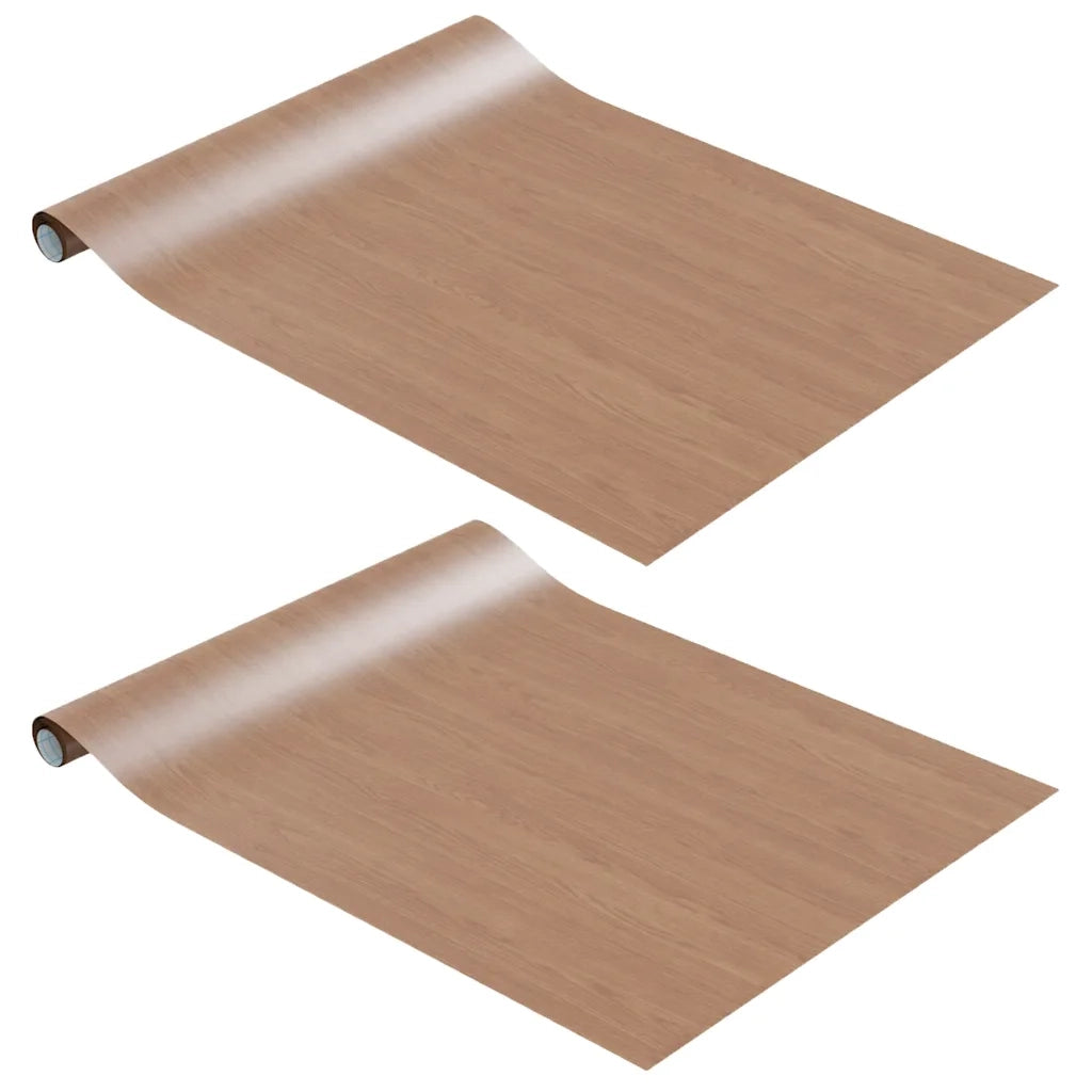 Pellicole Autoadesive Mobili 2 pz Rovere Chiaro 500x90 cm PVC 3059650