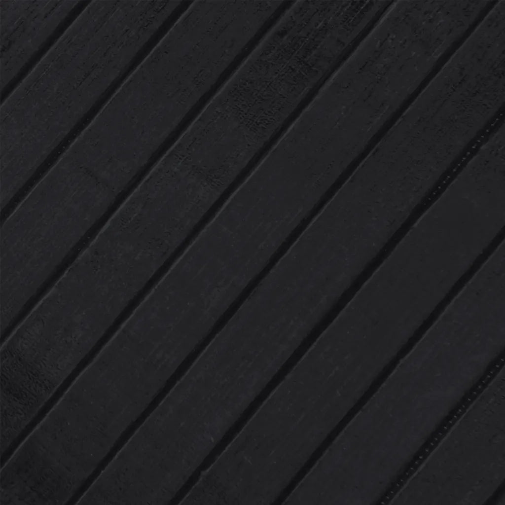 Tappeto Rettangolare Nero 70x300 cm in Bambù 376750