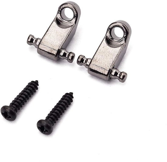 Snaarbevestigingen in metallo - Riduzione dei problemi di intonazione - Nero - Accessori per chitarre elettriche - Adatto per chitarre elettriche
