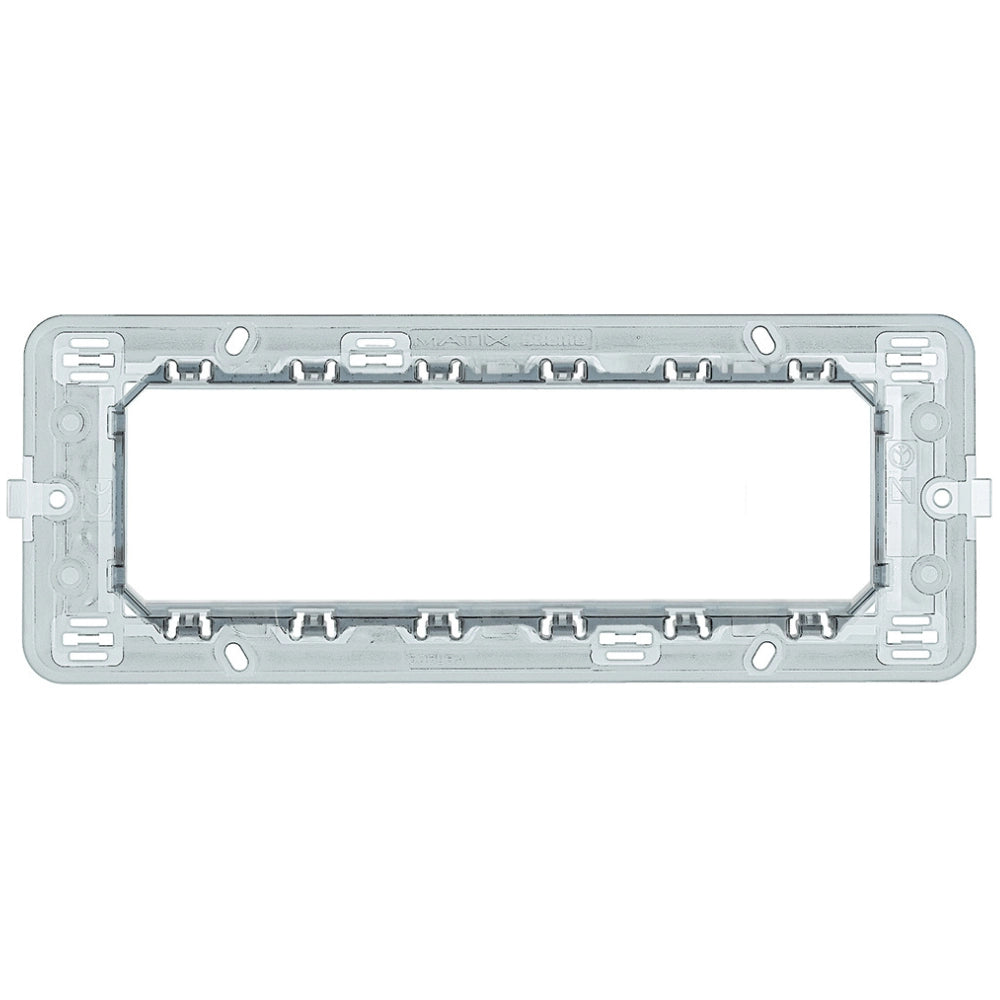 Supporto 6 moduli bticino serie matix 506lsa per scatola art 506l