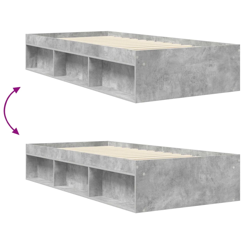 Telaio del letto con storage Grigio Cemento 80 x 200 cm 3429522