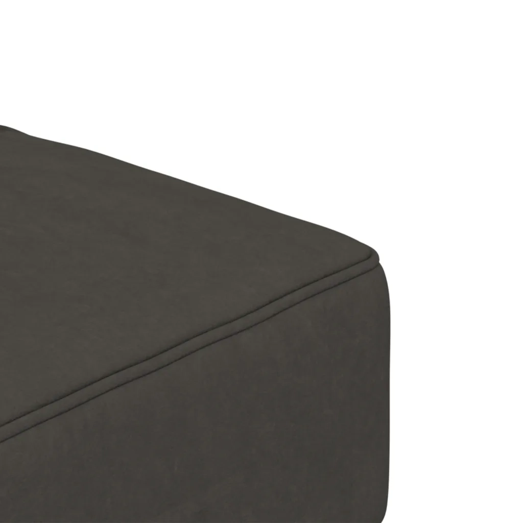 Divano letto | Sof¨¤ letto | Letto singolo a 2 Posti con 2 Cuscini Grigio Scuro in Velluto