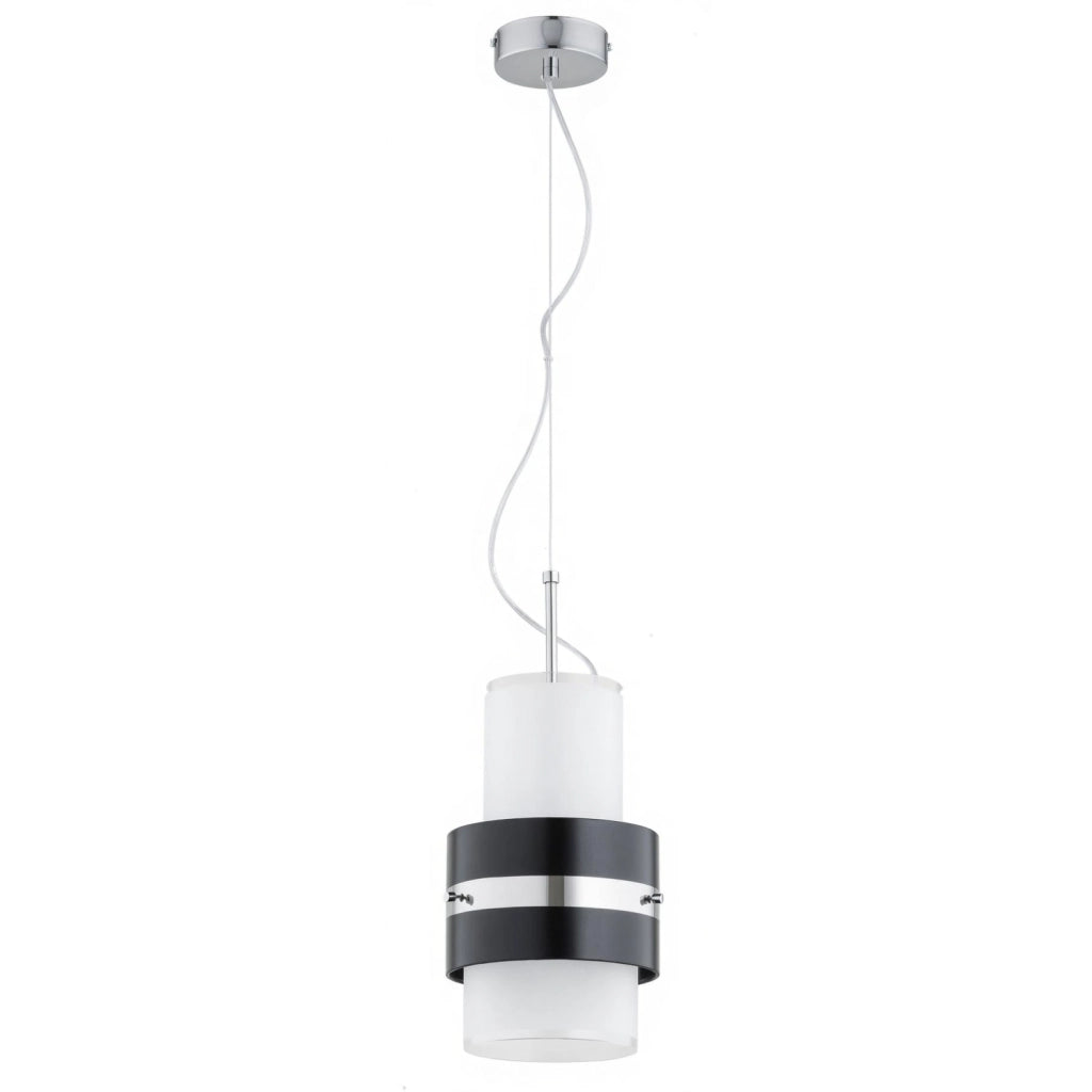 Lampada a sospensione moderna bianco/nera E27 TRI-STAR Alfa