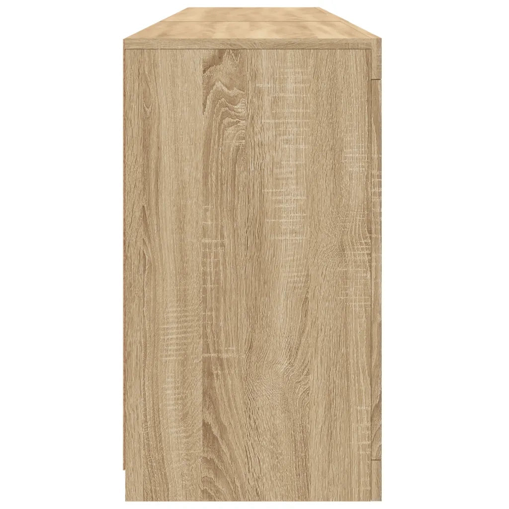 Credenza con Luci LED Rovere Sonoma 181,5x37x67 cm