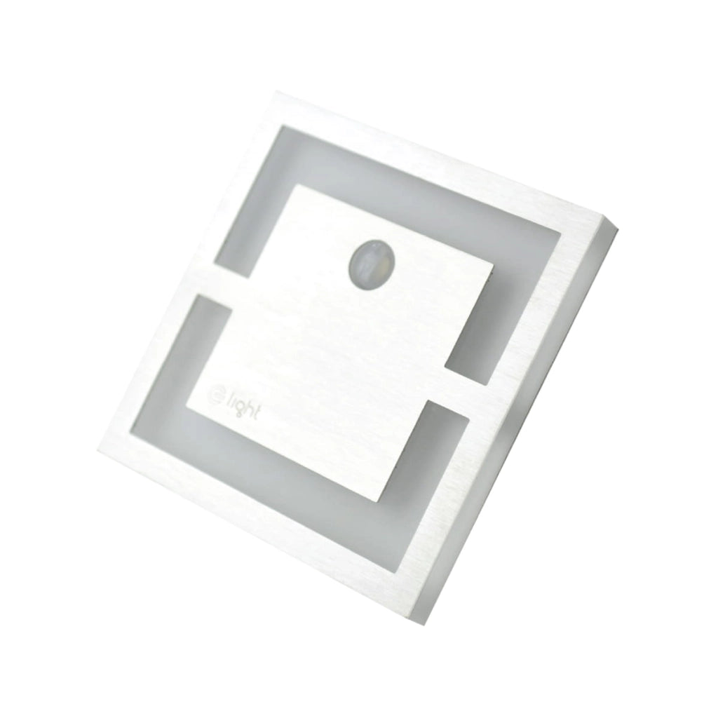 Luce scale da incasso LED 0,6W PIR 6500K Quadro Eko-Light