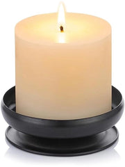 Standarizzatore per candele in metallo - moderno candelabro decorativo - lampada a vento per matrimonio/natale - diametro 10 cm - diametro foro 1 cm