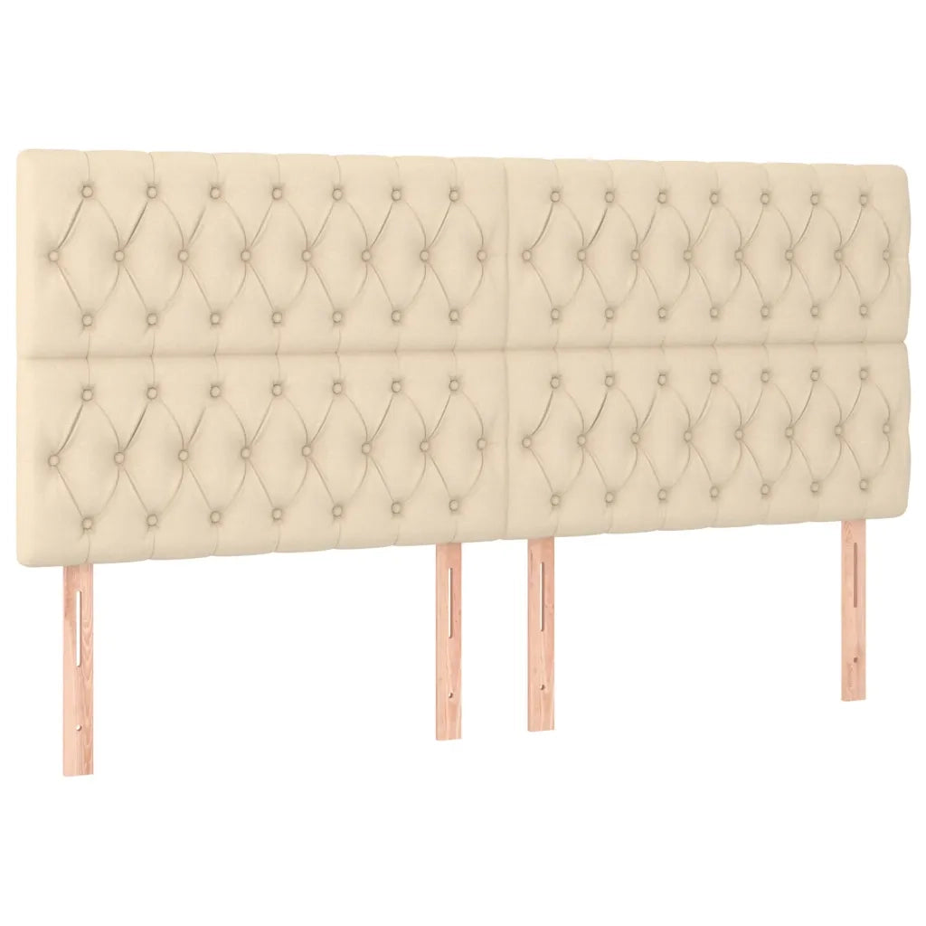 Letto matrimoniale | Letto per adulti | Giroletto senza Materasso Crema 180x200 cm in Tessuto