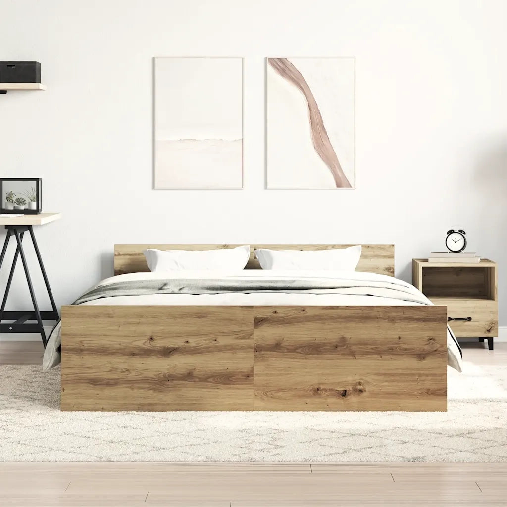 Giroletto senza Materasso-Struttura Letto Rovere Artigianale 120x200cm 138923