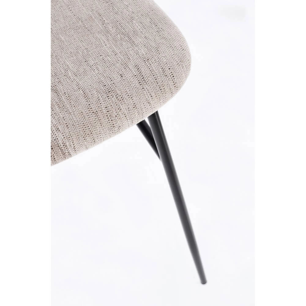 Set di 2 Sedie con Seduta Imbottita e Schienale Effetto Rattan - VIVIANA