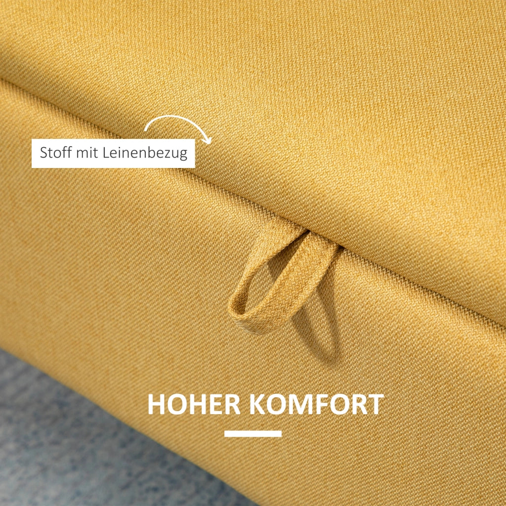 Poltrona ¨C Minimal ¨C Giallo 101x38,5x44,5 cm