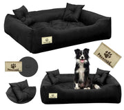 AIO FACTORY 55x45 cm PRESTIGE Letto per cani impermeabile nero