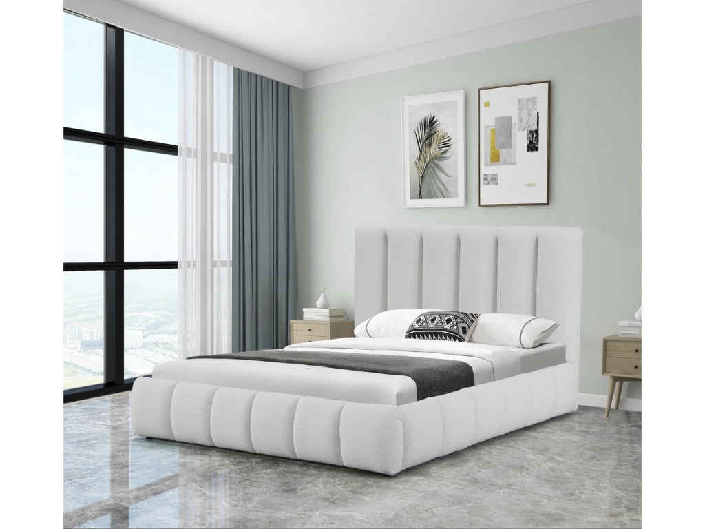 Letto con cassettone "Annie" - 140 x 190 cm - Bianco