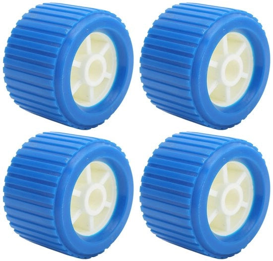 Corona dorata - Rotolatore di oscillazione per imbarcazioni - Rotolatori di oscillazione marini - Resistente a temperature elevate - Blu - Accessori per barche - 4 pezzi - Adatto per yacht e trail