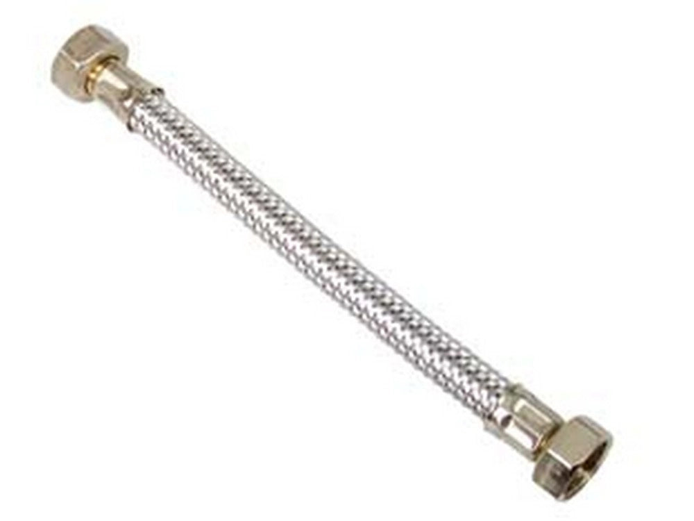 10pz flessibile inox f1/2 - f1/2 - f 1/2" f 1/2" cm.25 cod:ferx.fer182553
