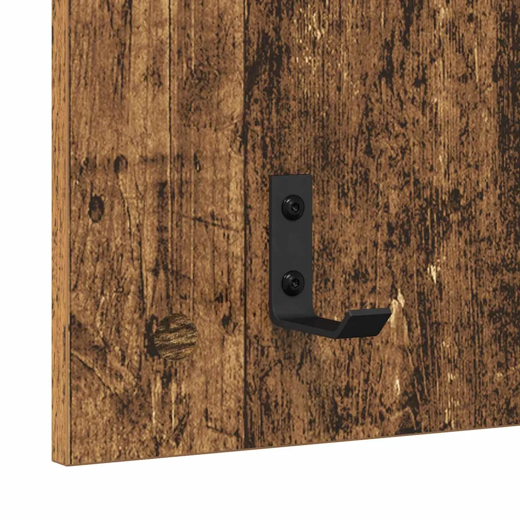 Appendiabiti a muro Legno vecchio 40 x 10 x 90 cm 874457
