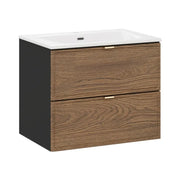 Set da bagno SAVIA: mobile sottolavabo 60cm + lavabo da incasso bianco