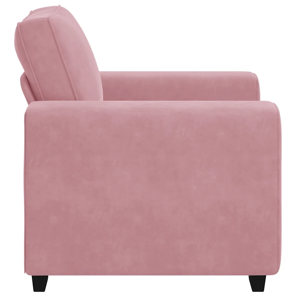 Divano Sedia Rosa 100x77x82 cm Velluto 4105250