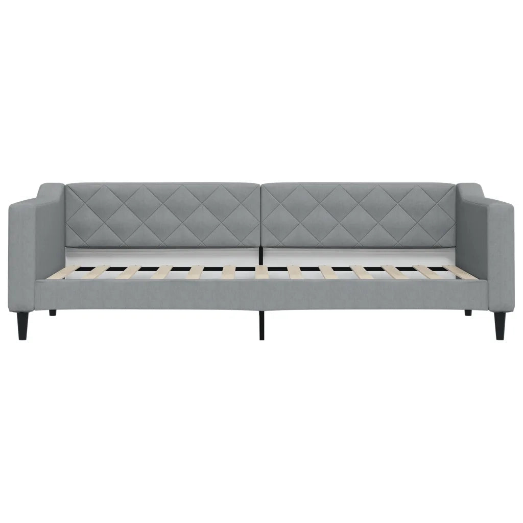 Divano letto | Sof¨¤ letto | Letto singolo Estraibile Cassetti Grigio Chiaro 80x200cm Tessuto