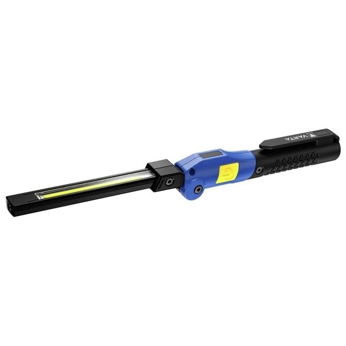 Varta 18649101401 Work Flex Luce da lavoro portatile LED 100 lm batteria integrata ricaricabile USB tipo C IP54 magnete integrato colore Nero