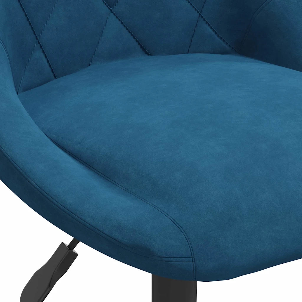 Sgabello da Bar Blu in Velluto 335320