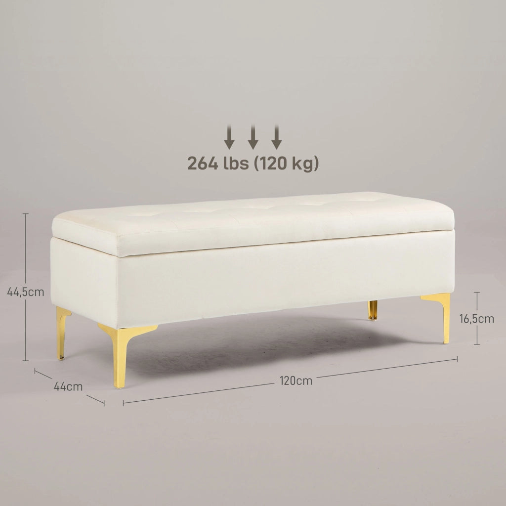Divano con cassetti ¨C Minimal ¨C Beige 120x44x44,5cm