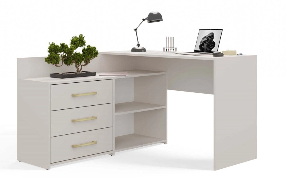 Scrivania DANY cashmere beige per ufficio e studio