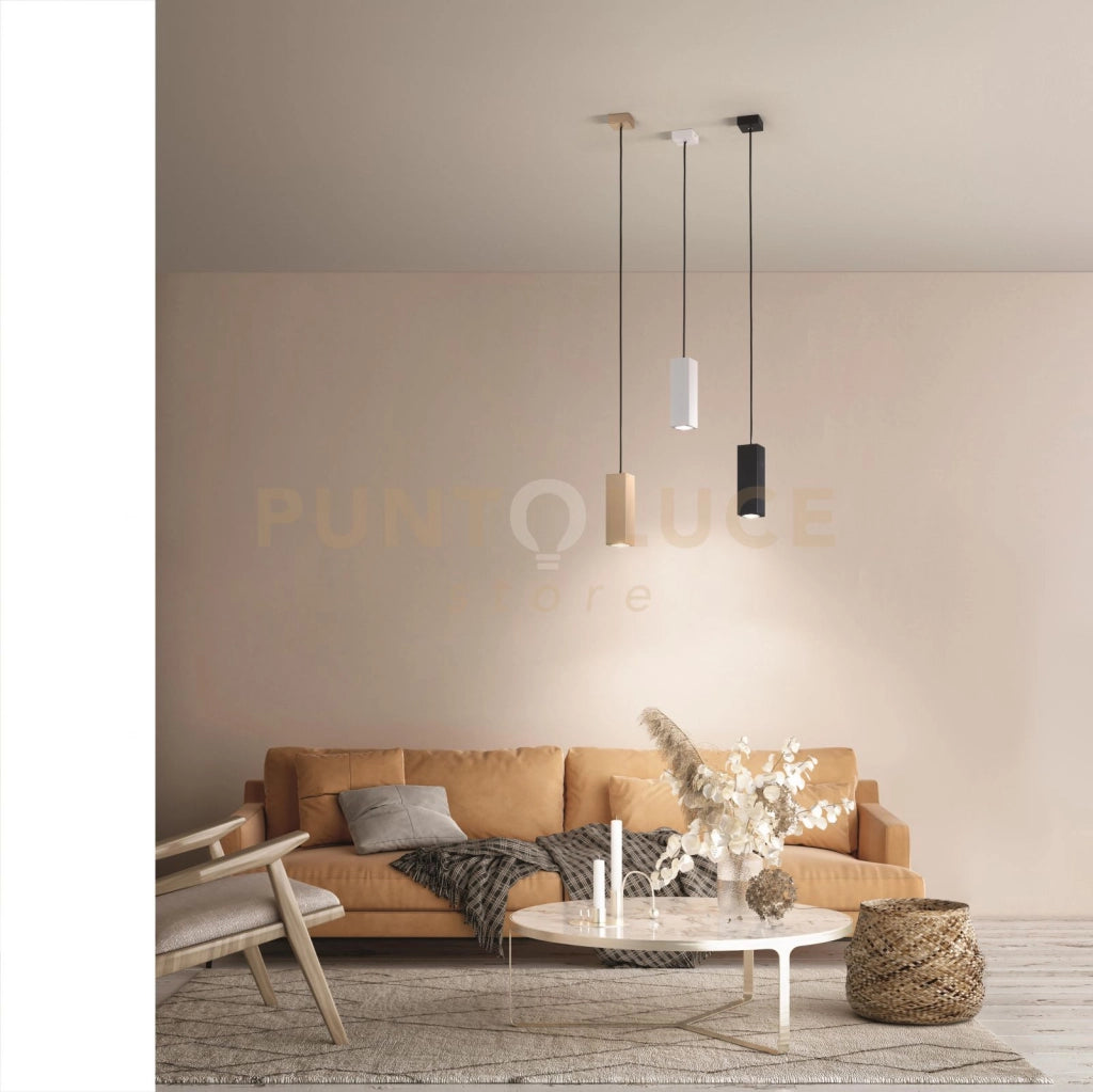 SOSPENSIONE ALOA PICCOLA 1 LUCE ATTACCO GU10 ORO H.20CM