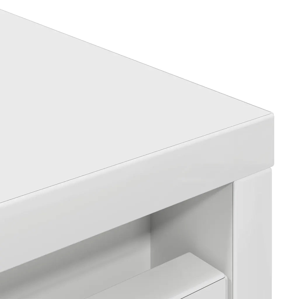 Scarpiera Bianca 29,5x34x76 cm in Legno Multistrato 861859