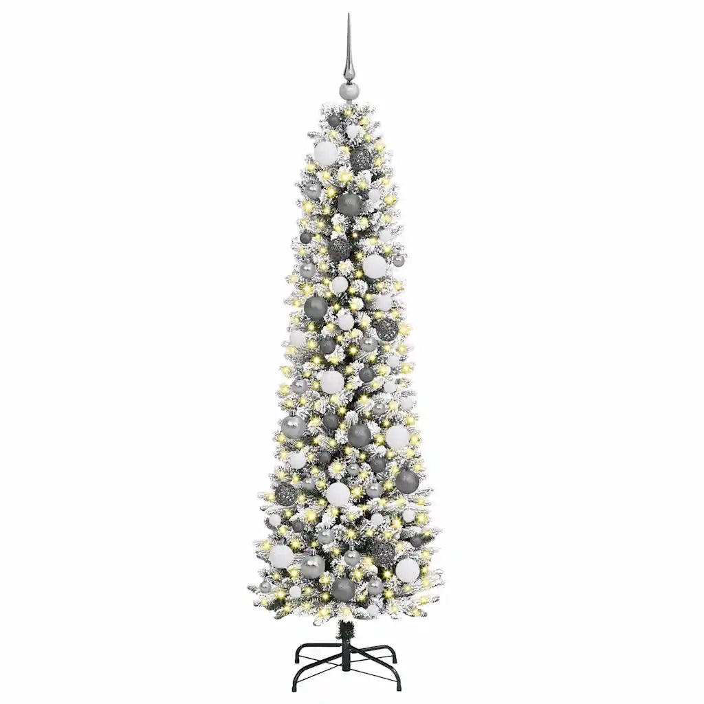 Albero di Natale artificiale con 300 LED Bianco 180 cm 3396104